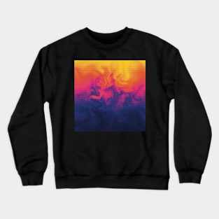 Circle pattern on colorful background Crewneck Sweatshirt